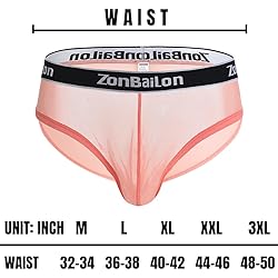ZAIGGUT Mens Sexy See Through Underwear Breathable