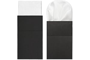 GHTIYLP Prefolded Pocket Squares for Men Solid Color Pre-folded Mens Handkerchief Suit Pocket Square for Business Wedding