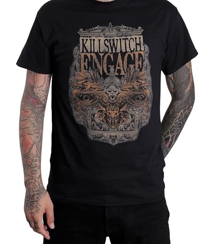 Amazon.com: Killswitch Engage Men's Skull Spraypaint T-Shirt Small