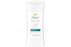 Dove Advanced Care Antiperspirant Deodorant for Women Unscented with Pro-Ceramide Technology for Soft, Resilient Skin, 74g