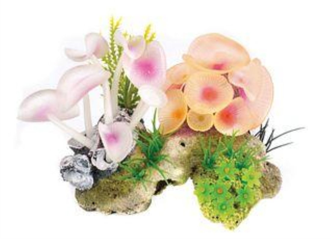 CLASSIC Polyresin Coral & Anemone Aquarium Decoration 12.5cm