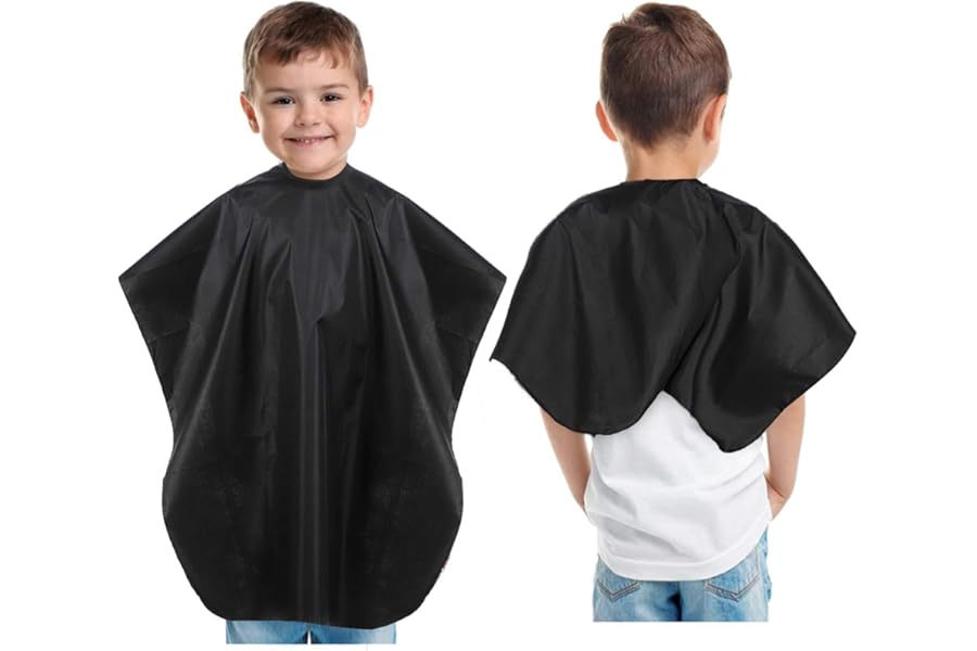 MMBABY Child Hair Cutting Waterproof Cape Barber Kids Hair Styling Cape Professional Home Salon Camps