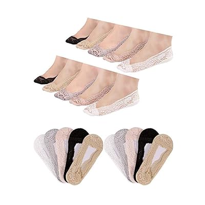 Women's No Show Lace Boat Socks Non-slip UK Ubuy