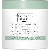 Christophe Robin Hydrating Cream Scrub With Aloe Vera - Hydrating Pre-Wash Hair Treatment - 8.4 fl. oz