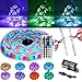 LED Strip Lights 32.8ft/10M SMD3528 Waterproof Multicolor Flexible RGB Strip Kit 600leds Color Changing+44Key IR Remote+24V 3A Power Supply
