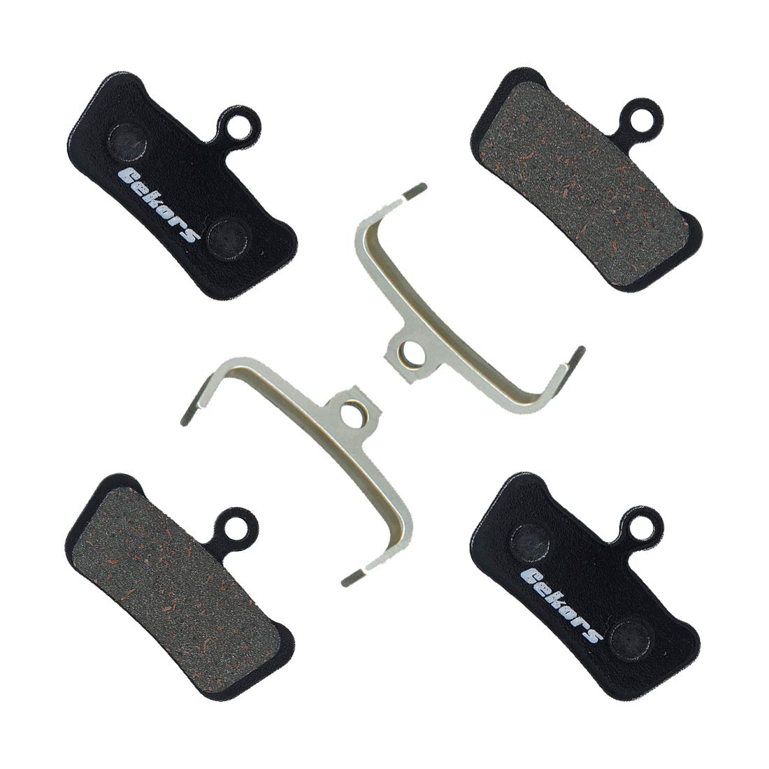Gekors Semi Metallic Bicycle Disc Brake Pads for SRAM Guide Avid X.0 Trail, 2 Pairs