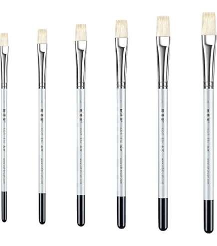 Amazon.com: XDT#839 Bright Artist Paint Brush 6 Piece Set Medium