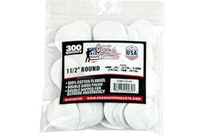 PRO-SHOT PRODUCTS Pro-Shot Premium Gun Cleaning Patches – 100% Cotton Flannel, Superior Weave Technology, Double-Napped for Maximum Absorbency – Lint-Free, Solvent Ready, Caliber Fits - Made in USA