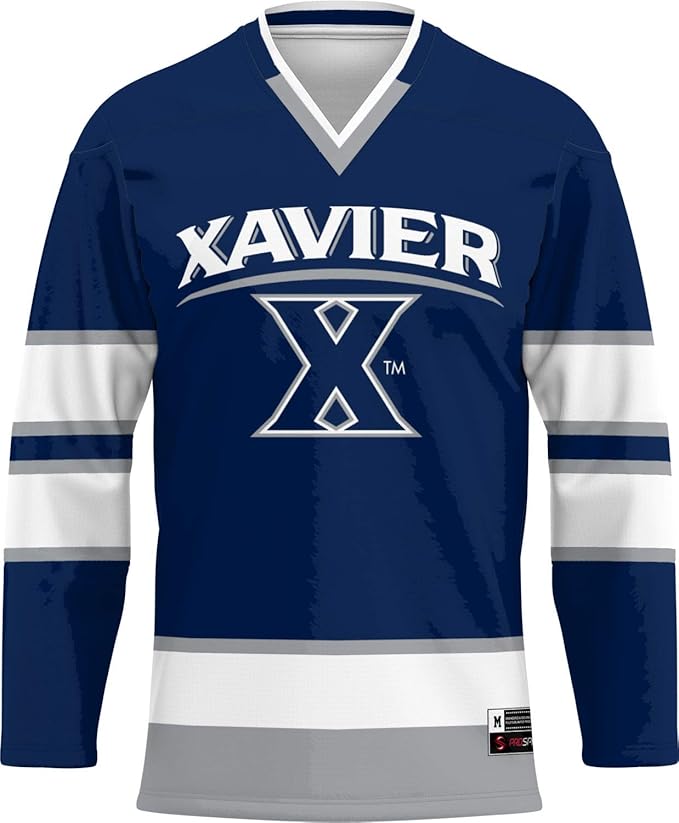ProSphere Xavier University Men's Hockey Jersey () Clothing