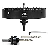 VIKITON 7 Inch Hole Saw with Arbor for Wood Metal