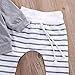 Newborn Baby Boys Warm Hoodie T-Shirt Top + Striped Pants Outfits Set Kids Clothes (12-18 Months, Gray)