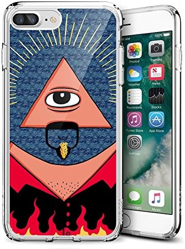 iPhone 7 Plus 5.5 Case,Illuminati Gravity Falls Clear TPU Protective Bumper [Slim Fit ] Case For iPhone 7 Plus 5.5