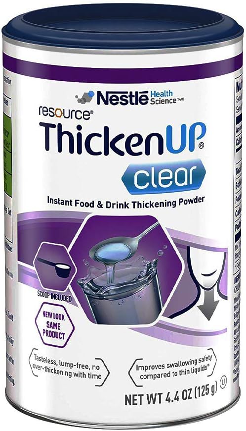 Thicken Up Clear, Instant Food & Drink Thickening Powder, 4.4 Oz Canister, Packaging May Vary (New Version)
