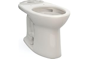 TOTO Drake Elongated Universal Height Tornado Flush Toilet Bowl with CEFIONTECT, Sedona Beige - C776CEFG#12
