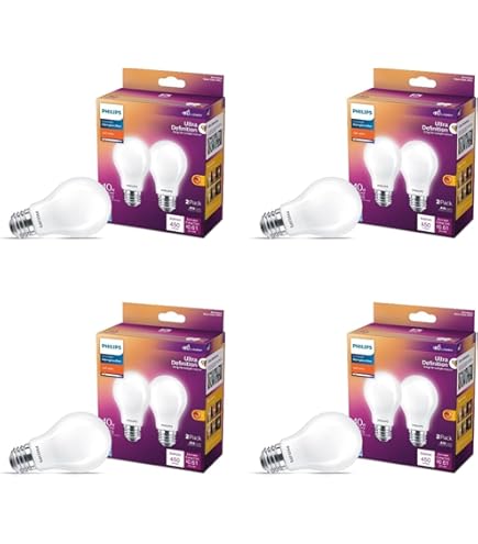 PHILIPS LED 60W A15 8-Pack Ultra Definition Soft White (2700K) 750