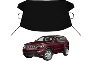 AATOPPUS Grand Cherokee Custom Windshield Cover for Ice and Snow for JE-EP Grand Cherokee Windshield Snow Cover 600D Shade Blocks Winter Frost Hail Protector Car Accessories
