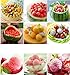 KOODER Watermelon Slicer Corer and Melon Baller with a chisel!It can be used for a variety of fruit,such as melon,watermelon,dragon fruit and so on!Suitable for families salads,fruit platter!