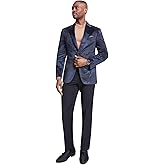 Tallia Mens Slim fit Sport Coat Blazer 40 R Black Floral