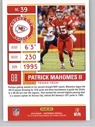 Amazon Com 2019 Panini Contenders Nfl Season Ticket Football 39