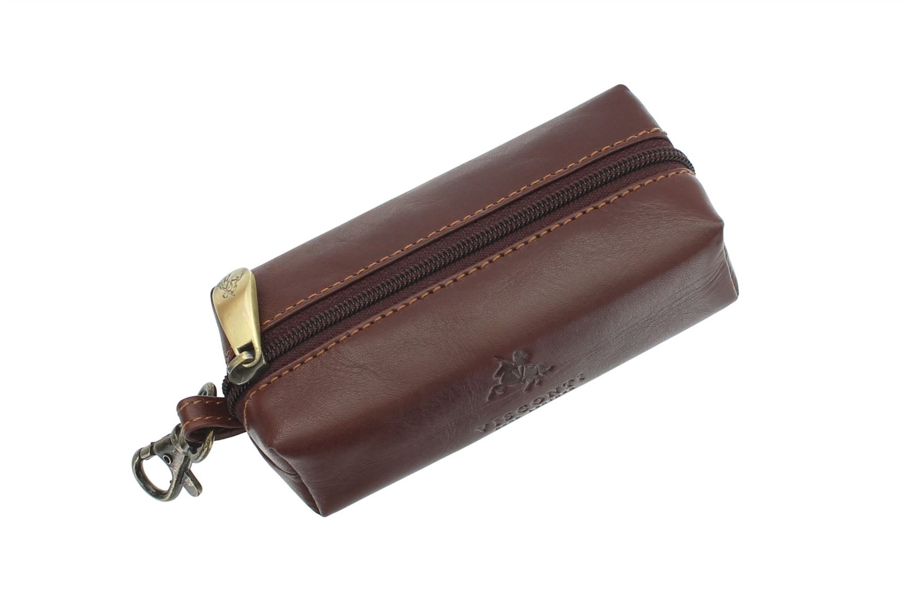 VISCONTI Monza Collection PRATO Leather Keycase MZ18 Brown