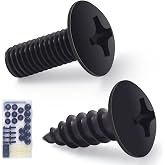 8 Sets Black License Plate Screws - Updated Rustproof Stainless Steel License Plate Bolts, Premium Screw Kit for License Plates Frames on Cars