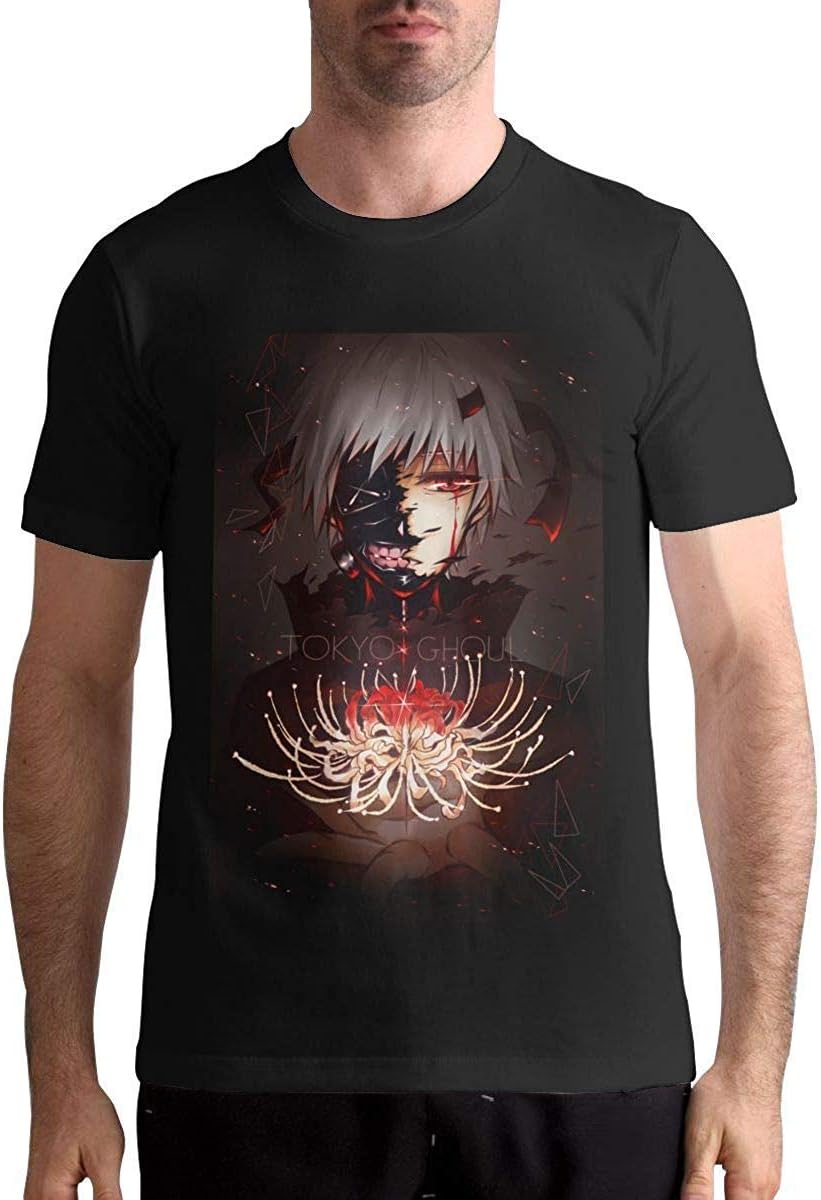 VSYS Biftersc83u Tokyo Ghoul Ken Kaneki Art Men Loose Short Sleeve Summer Topyouth White T Shirts