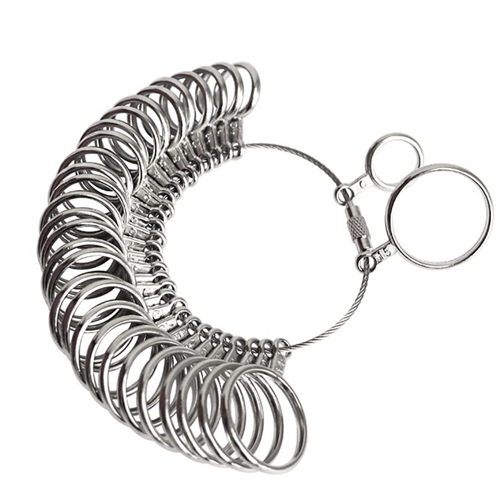 CENPEK Ring Sizer Set Finger Sizing Measuring Tool for Women's/Men's Jewellery Making EU size 41-76
