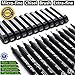 MISULOVE Micro-Pen Fineliner Ink Pen Set, Waterproof Archival Ink Micro Fine Point Drawing Pens for Sketching, Calligraphy, Anime, Illustration, Technical Drawing, Bullet Journaling, Black, 12/Set