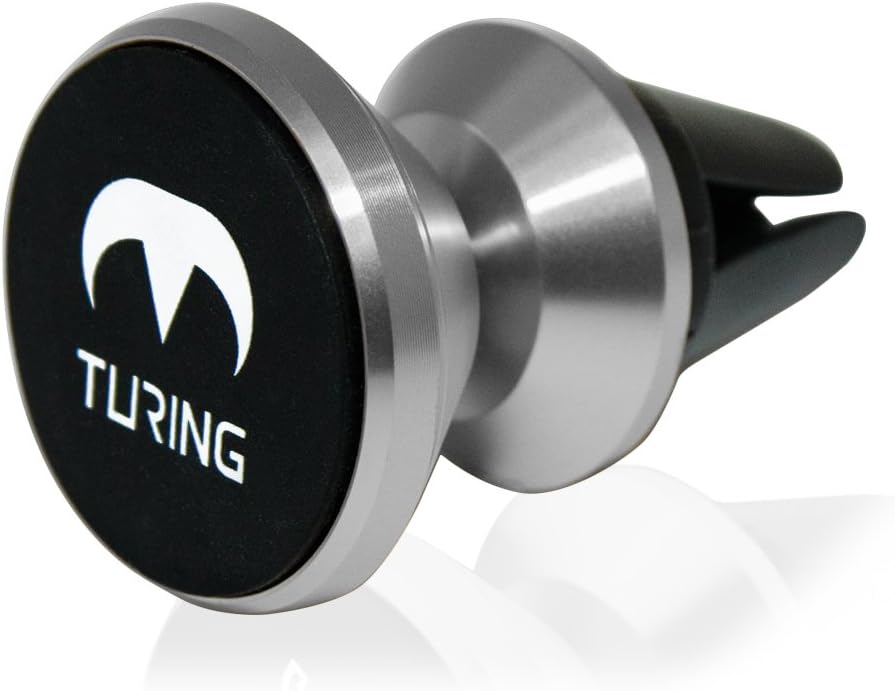 Turing Motors Universal Magnetic Air Vent Phone Mount for Cars (Silver)
