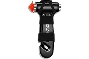 SZEOF Safety Hammer Cute with Window Breaker and Seat Belt Cutter,Car Emergency Escape Hammer,Escape Tool,Black,1PCS