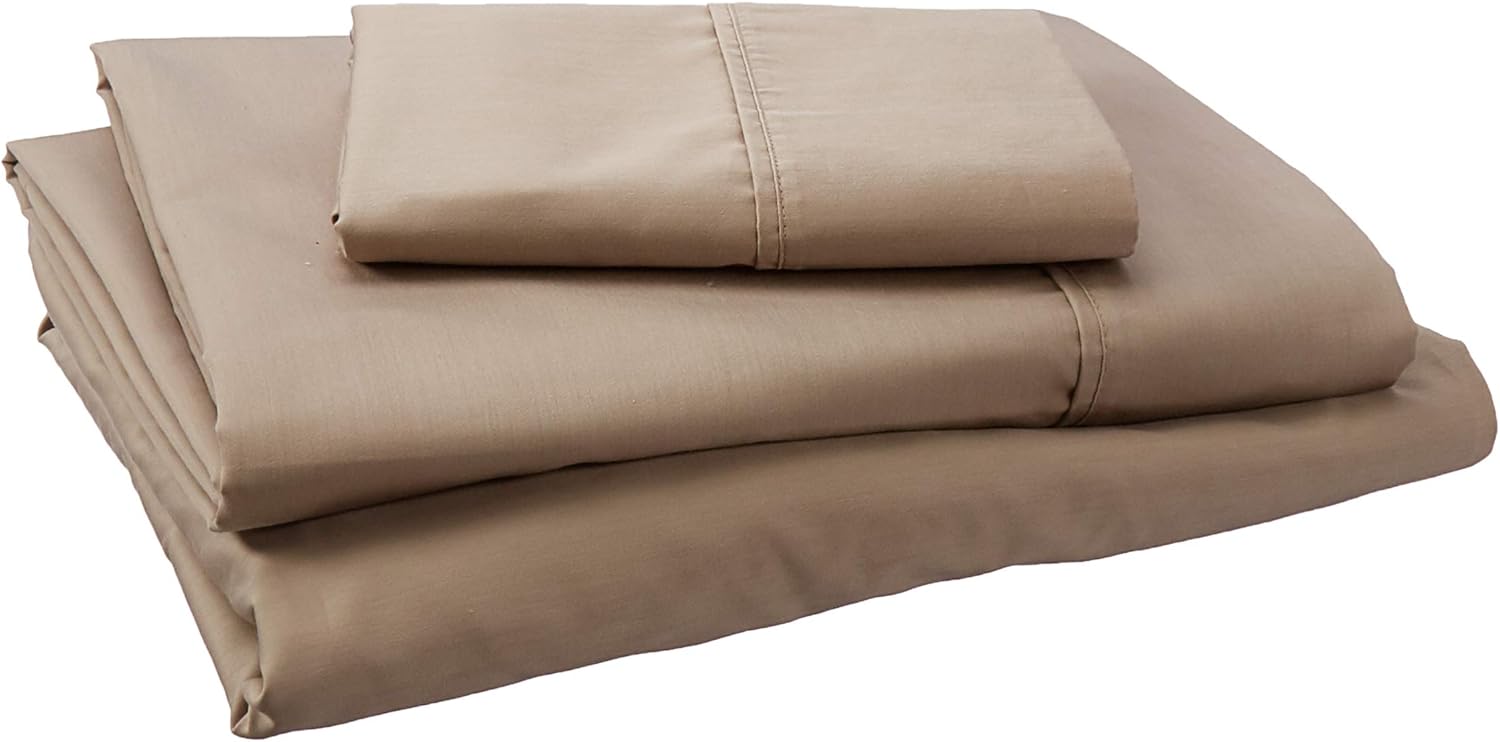 BROOKSIDE Cotton Blend Sheet Set Wrinkle Resistant Rich Cotton