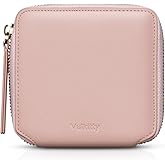Vulkitty Women Leather Wallet RFID Blocking Bifold Slim Coin Purse Credit Card Holder with Zipper Pocket Case