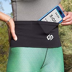 Sporteer VersaMax loopriem, reisriem, workout taillepakket – grote veiligheidszakken passen op alle smartphones, geld…