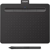 Wacom Intuos Small Bluetooth Graphics Drawing Tablet, 4 Customizable ExpressKeys, Portable for Teachers, Students and Creator