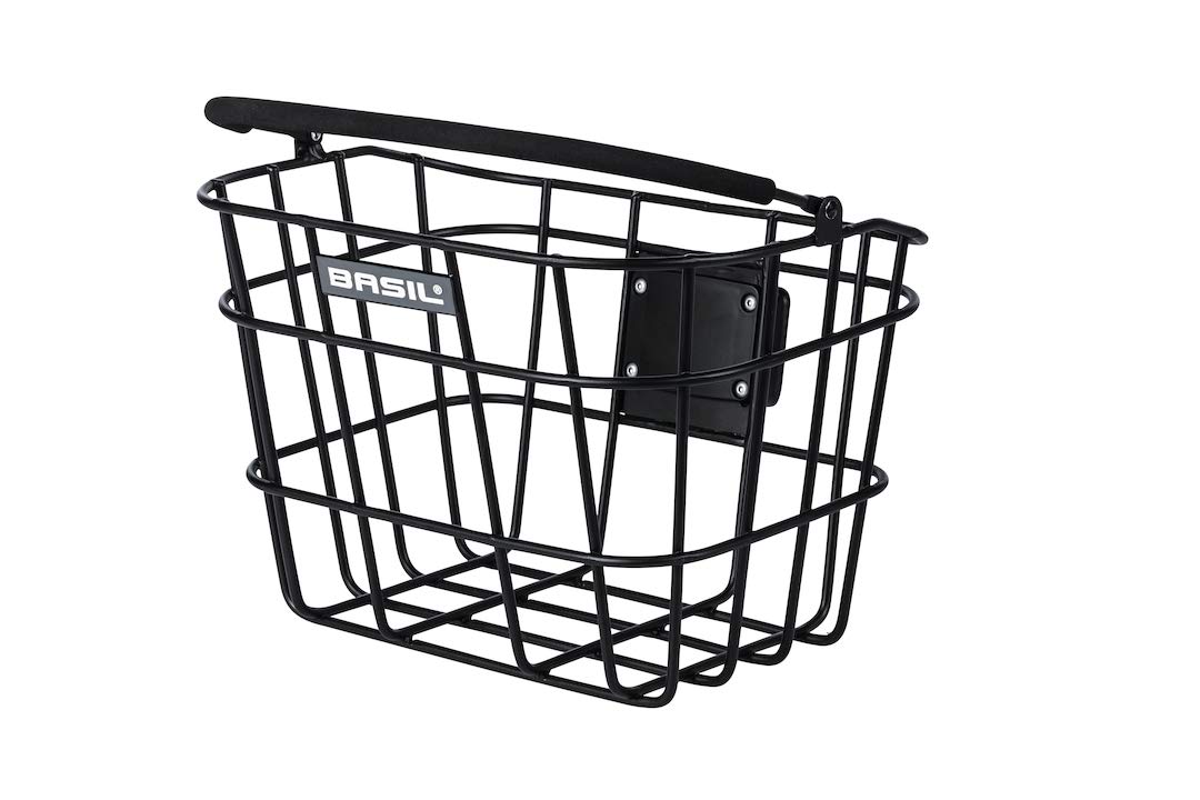 Basil Bremen Aluminium Baseasy/Klickfix Front Basket - Matt Black, One Size