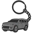 glahorse For Jeep Grand Cherokee Keychain，For Jeep Grand Cherokee Accessories 2011-2022，metal Keychain