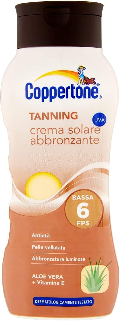Coppertone FP6 Tanning Cream 200ml Solar Product Sun Care
