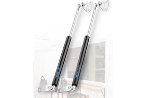 17 inch Gas Struts 22.5lb/100N Gas Prop Spring Shock with L Mounts for Light Duty Cabinet Door Lid Tool Toy Storage Box Truck