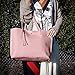 OCT17 Women Tote Bag - Tassels Faux Leather Shoulder Handbags, Fashion Ladies Purses Satchel Messenger Bags - Light Blue