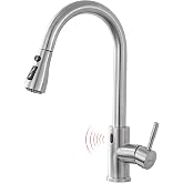GIMILI Touchless Kitchen Faucet with Pull Down Sprayer Brushed Nickel | Motion Sensor Hands-Free Smart Activated Sink Faucet