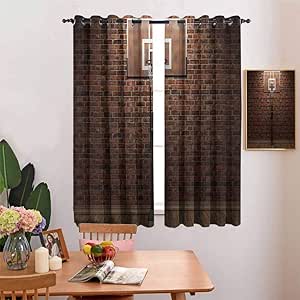 Cortina de aislamiento térmico Baloncesto Pared de ladrillo y borde de