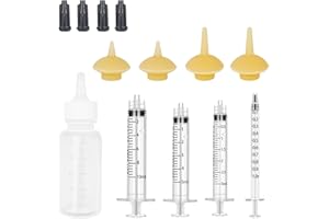 Xuanda Pet Feeding Bottle and Syringes with Nipples for Small Cat Dog Animals (Model 2)