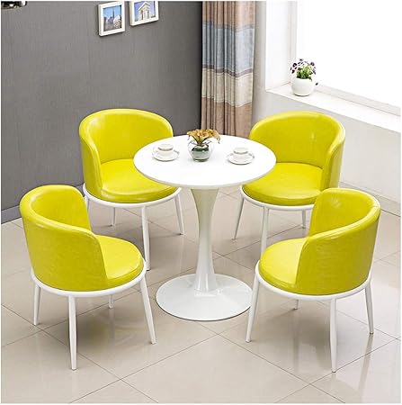 Simple Reception Negotiation Table And Chair Combination Milk Tea Coffee Shop 4s Shop Office Leisure Small Round Table Meeting Table 80cm Desktop Hotel Reception Desk Supermarket Tables And Chairs Amazon Co Uk Kitchen