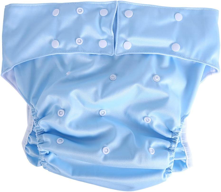 1 PC Adult Cloth Diapers - Adjustable Washable Fabric, Incontinence Panties - Reusable Incontinence Care, For Personal Care, Size Range 70~120cm(01#)