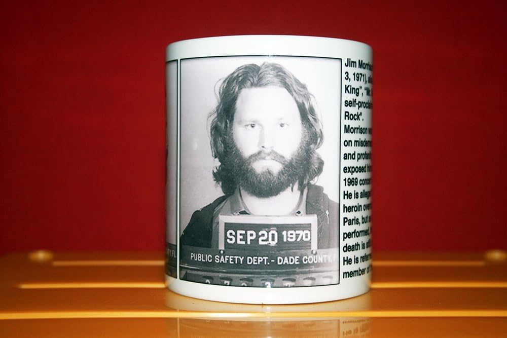 Jim Morrison - Musicians with Real Records - Collectors Mug