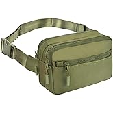 NGIL Crossbody Belt bag for Woman, Crossbody Pack, Small Belt Pack for Women, Workout, Traveling, Running Hip Bag, Hiking Waist Bag with Adjustable Strap (Green)