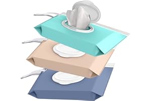 Baby Wipe Case Travel Holder | KEEPS WIPES MOIST | Set of 3 Wet wipes Holders Cases | Portable Travel On the Go Refillable Dispenser Container, by purifyou