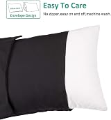 NTBAY 2 Pack 50x90 cm Black 100% Brushed Microfiber Pillowcases view 2
