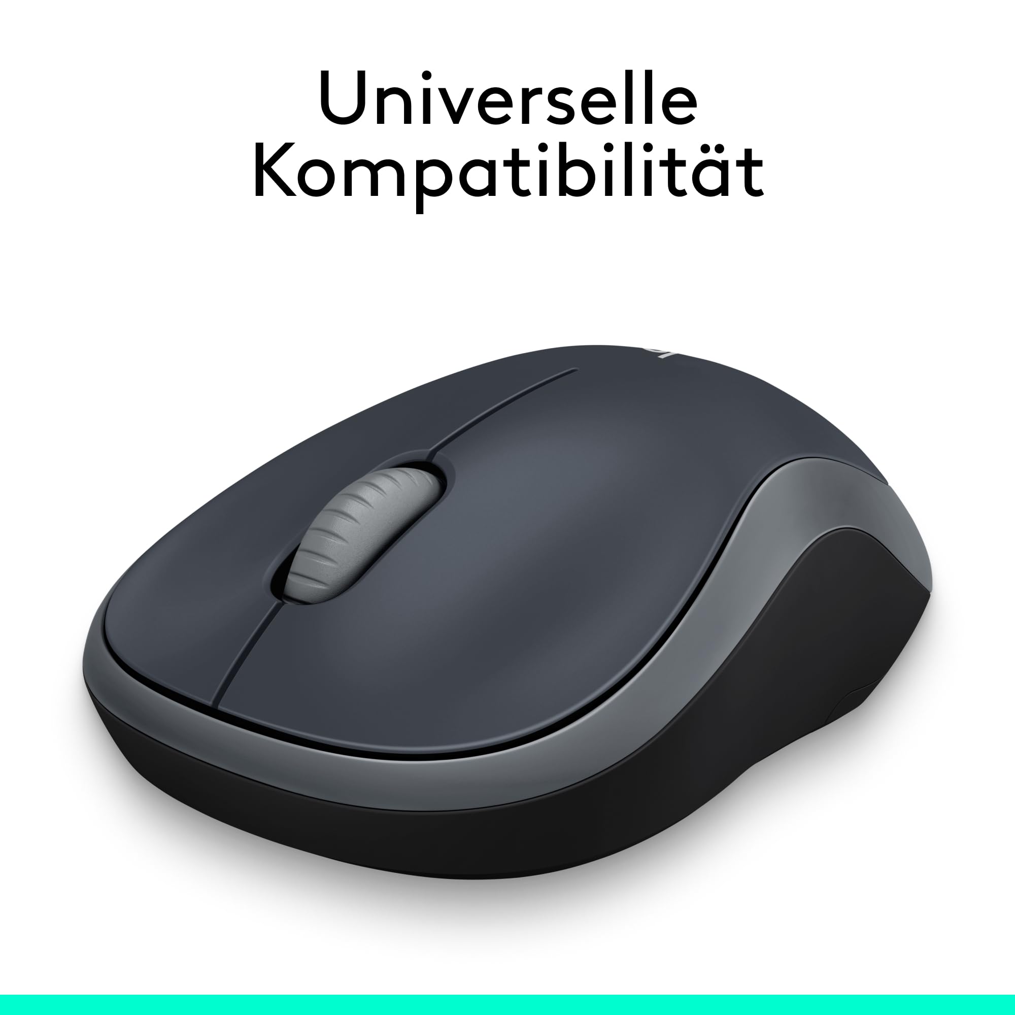 Logitech M185 Kabellose Maus, 2,4 GHz mit USB-Nano-Empfänger, 12 Monate Batterielaufzeit, 1000 DPI Optical Tracking, Für Links- und Rechtshänder, Kompatibel mit PC, Mac, Laptop - Grau 7