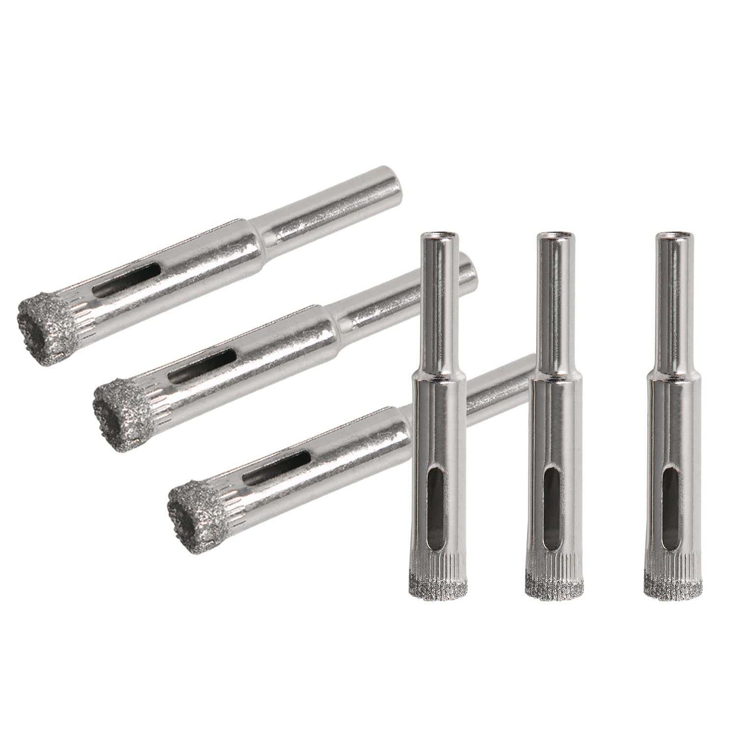 Ohamtes 6Pcs 8mm Diamond Hole Saw Set, Alloy Steel, Suitable for Glass, Ceramic, Marble, Granite
